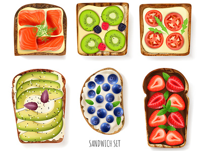Toast bread toppings
