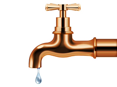 Copper water faucet