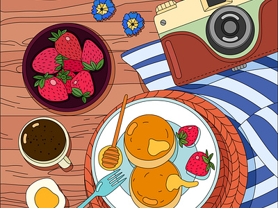 Breakfast background