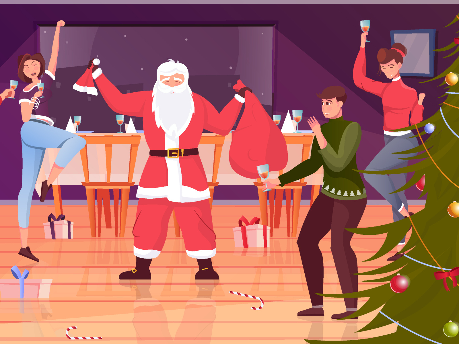 christmas-party-background-by-macrovector-on-dribbble