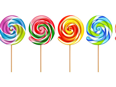 Lollypops color set