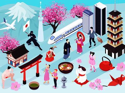 Japan culture composition