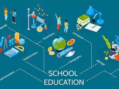 School education infographics
