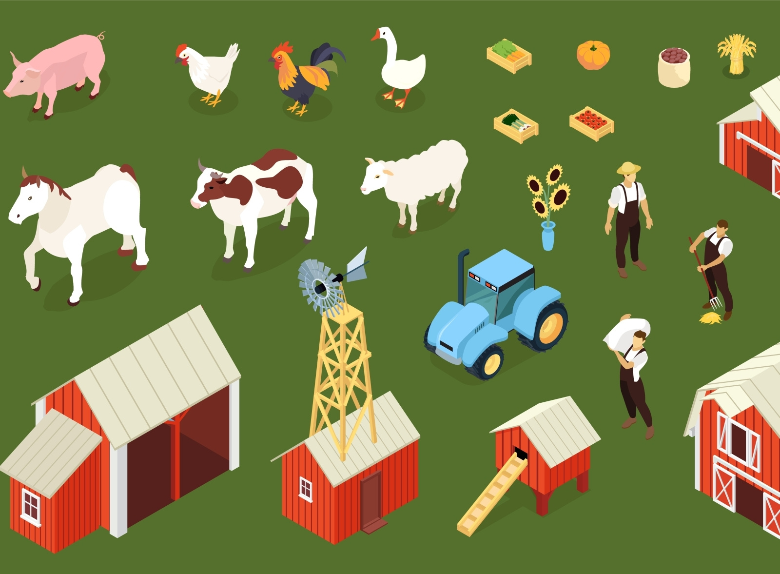 farm-color-set-by-macrovector-on-dribbble