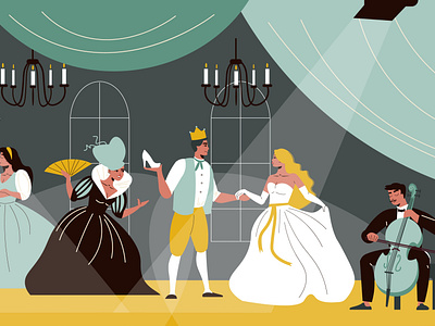 Theatre scene illustration