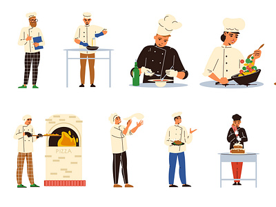 Cooking icons set