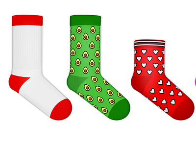 Socks mockup set