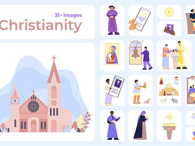 Christianity compositions set