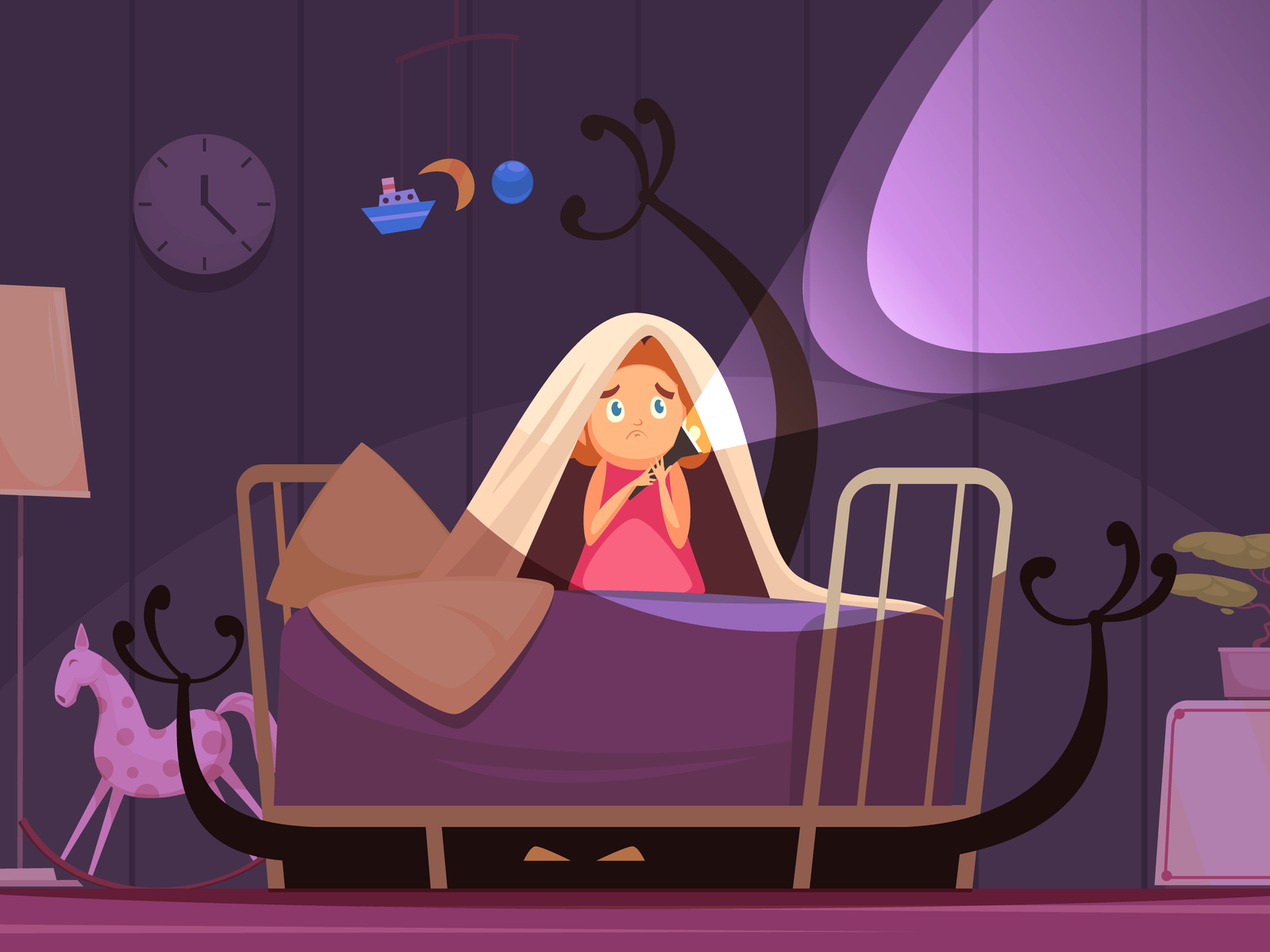 Childhood fears with nightmares by Macrovector on Dribbble