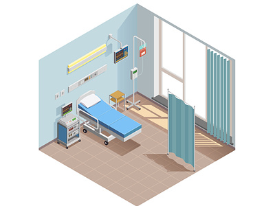 Medical equipment isometric composition