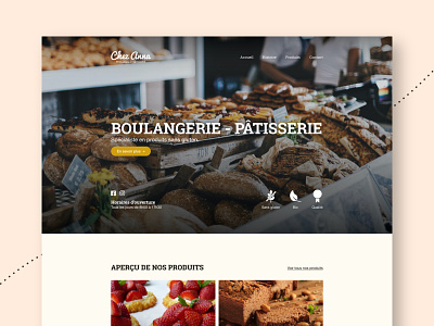 Chez Anna | Web UI concept adobexd bakery concept design gluten-free homepage swiss made ui ux web webdesign website