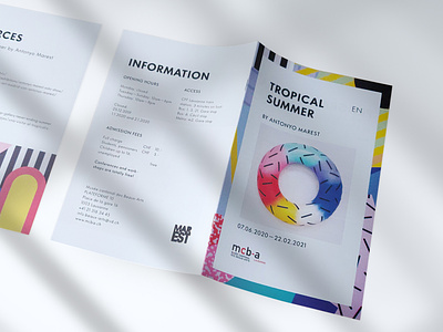 Tropical Summer - Brochure brochure clean design exotic flyer indesign print swiss made tropical