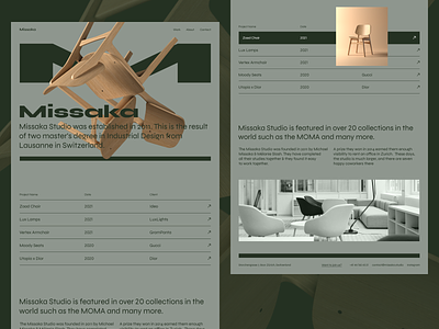 Missaka - UI Concept 3d blender clean concept design figma homepage prototype ui ux web website