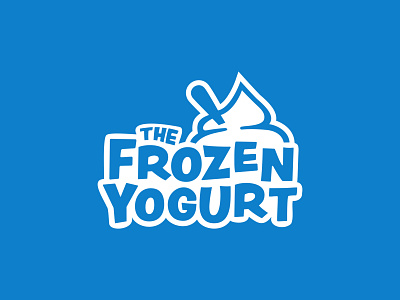 The Frozen Yogurt - Logo brand branding clean concept design designer frozen yogurt illustrator logo logotype vector