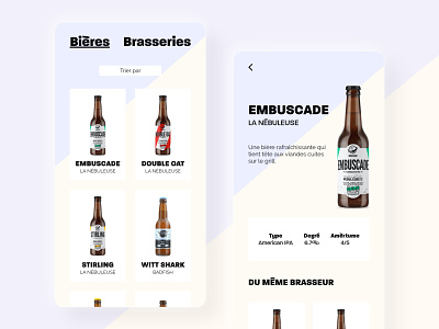 Beer WebApp | UI concept beer biere brew brewery clean concept ui uidesign webapp webapps webdesign