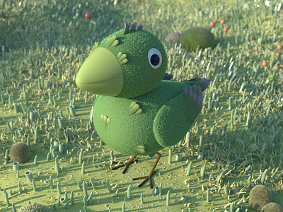 Green bird