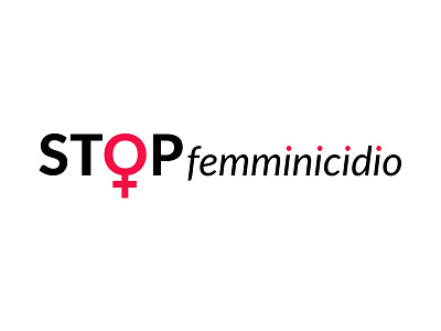 Logo design for a data journalism web project against Femicide brand femicide identity logo typo woman