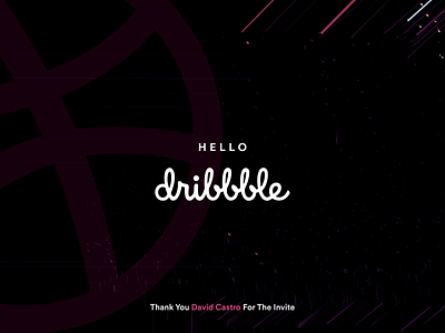 Hello Dribbble debut dribbble hello invitation invite shot welcome