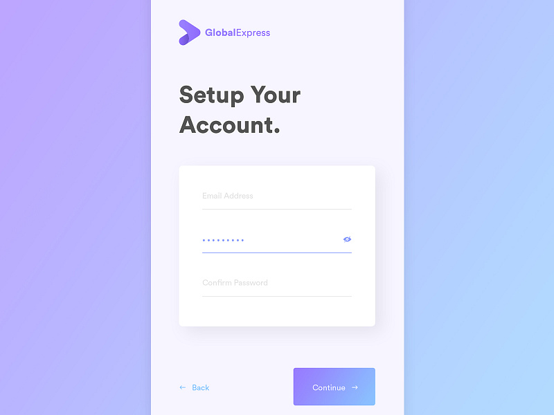 App Login UI Design by Jack Ward on Dribbble