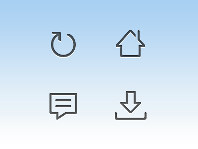 Small Icon 4 comment download home icon refresh