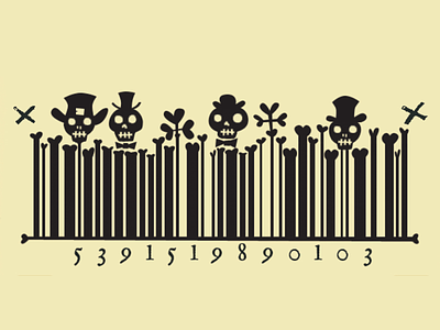 Illustrated barcode fun illustrated barcode illustration