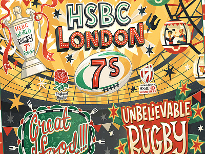HSBC London 7s Branding