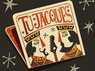 TuJaques band cards logo playing