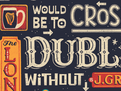 Work in progress bars type illustration dublin hand lettering lettering