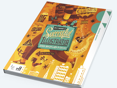 Becoming a Successful Illustrator book cover illustration illustrative design illustrator jacket cover