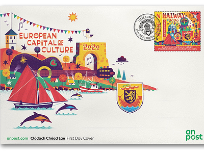 Galway 2020 capital of culture capital culture design european fun galway illustration ireland stamp