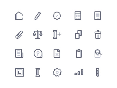 Accounting software icons