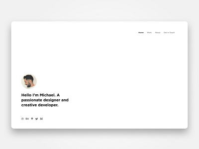 Portfolio clean design minimal portfolio template vuejs webdesign website