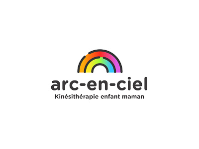 Logo Arc-en-ciel colour logo physiotherapist rainbow