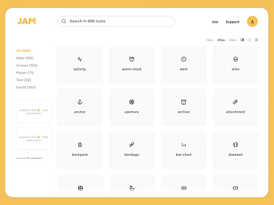 Jam icons v2 / 896 icons for your projects