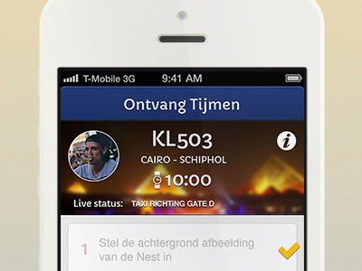 Schiphol Nest app concept iphone nest schiphol