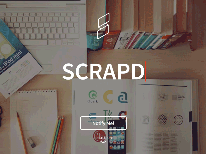 [GIF] Scrapd Landing Page is now live!