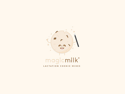Magic Milk cartoon cute design graphics logo