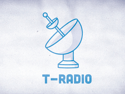 T-Radio Logo illustrator logo photoshop