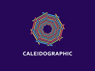 Caleidographic animated image color identity logo