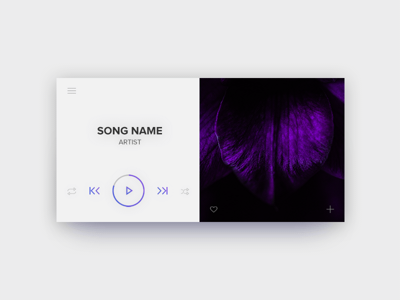 Music player animation