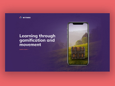 Wittario augmented reality business colorful design development gamification gaming learning learning app school ui ux webflow