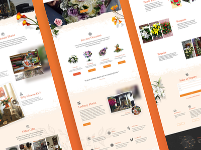Mango Florist Website - UI Design bristol design digital design florist ledbury mango ui website