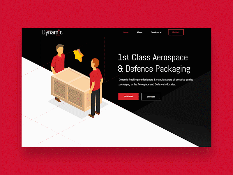 Dynamic Packaging Website - Landing Page animation bristol design dynamic packaging ui ux webdesign website