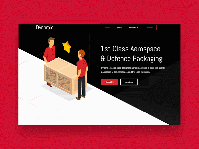 Dynamic Packaging Website - Landing Page