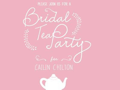 Bridal Shower Invitation bridal tea party invitation