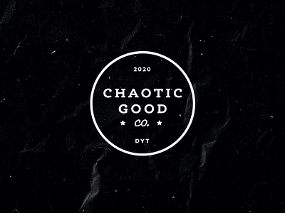 Chaotic Good Co. brand identity branding branding design design icon identity logo typography vector
