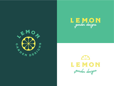 Lemon Garden Designs Branding branding branding design design illustration lemon lemon logo lemonly lemons mid century mid century modern midcentury vintage