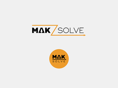 MAKSolve Logo Design brand identity branding branding design design icon identity logo typography vector