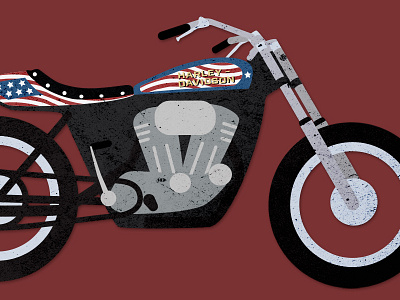 Evel Knievel's XR750 bike daredevil evel knievel illustration motorcycle vintage