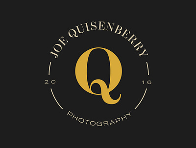 Joe Quisenberry Photography Logo brand identity branding branding design design icon identity logo typography vector